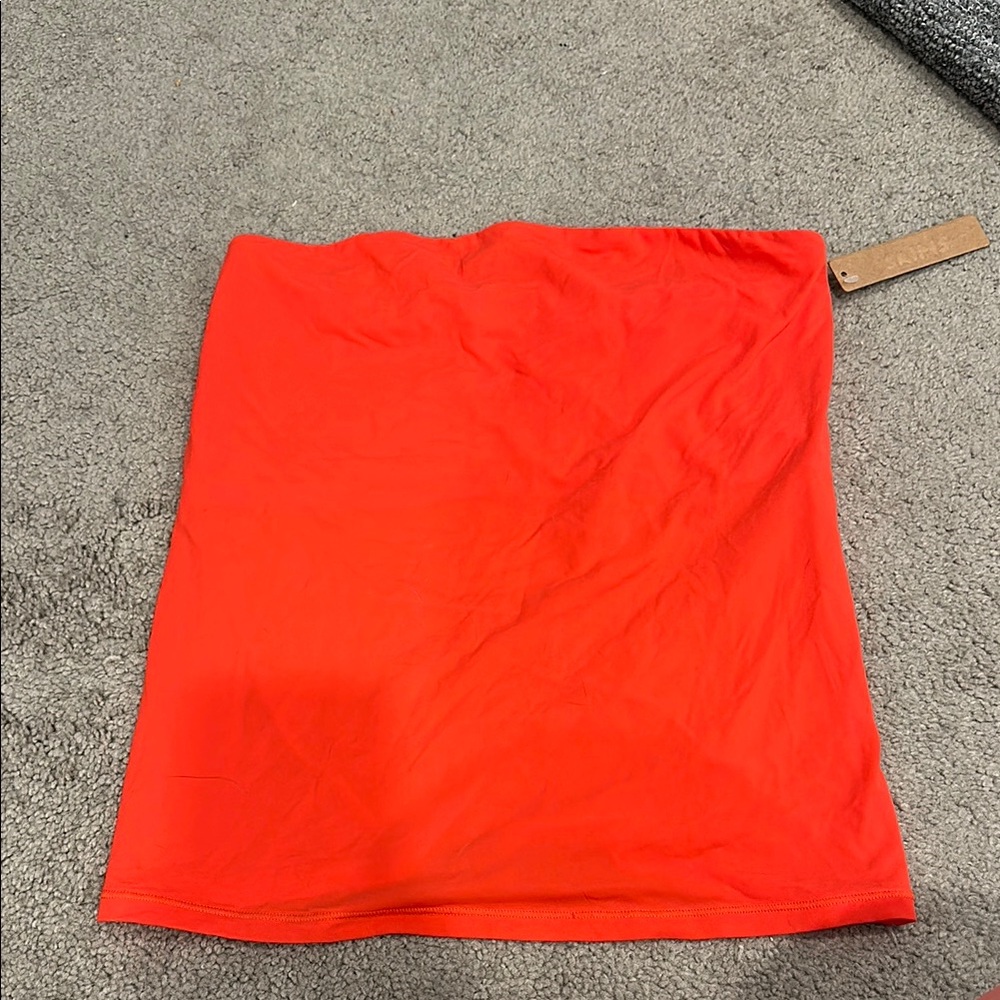 Vibrant Red/Orange Skims Tube Top